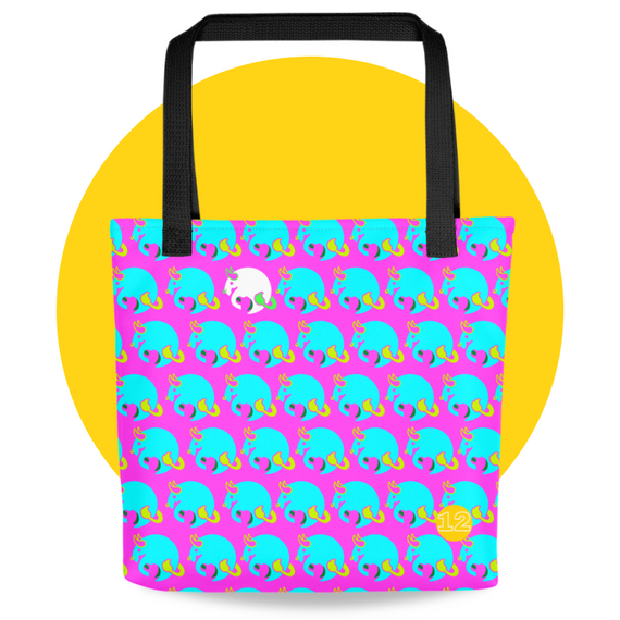 A tote-bag from the pop-print collection from the zodiac-themed merchandise and apparel store 12siblings.com